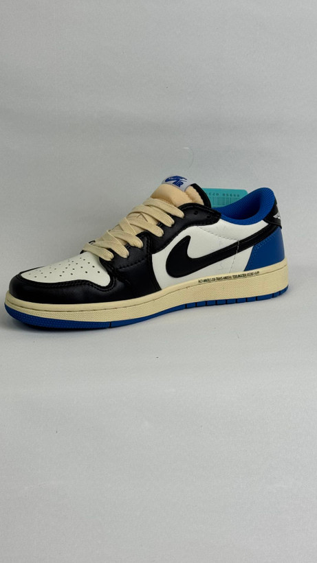 کتونی نایکی : تراویس فرگمنت آبی Jordan 1 Low Fragment Design x Travis Scott محصول :ویتنام