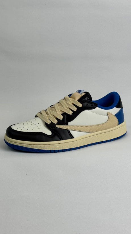 کتونی نایکی : تراویس فرگمنت آبی Jordan 1 Low Fragment Design x Travis Scott محصول :ویتنام