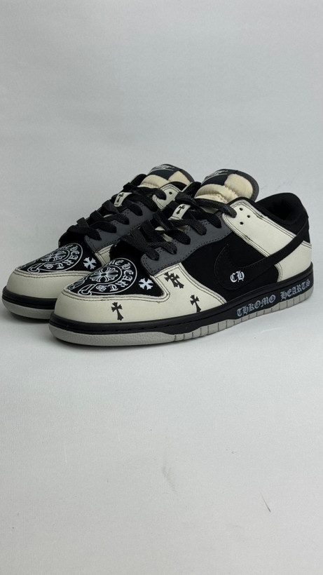 کتونی نایک: مدل نایکی دانک کروم هارتس "Nike Dunk Chrome Hearts