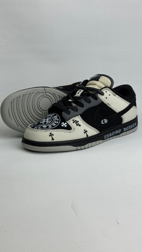 کتونی نایک: مدل نایکی دانک کروم هارتس "Nike Dunk Chrome Hearts