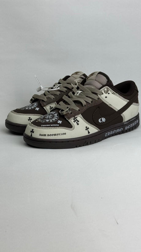 کتونی نایک: مدل نایکی دانک کروم هارتس - "Nike Dunk Chrome Hearts محصول :ویانتم