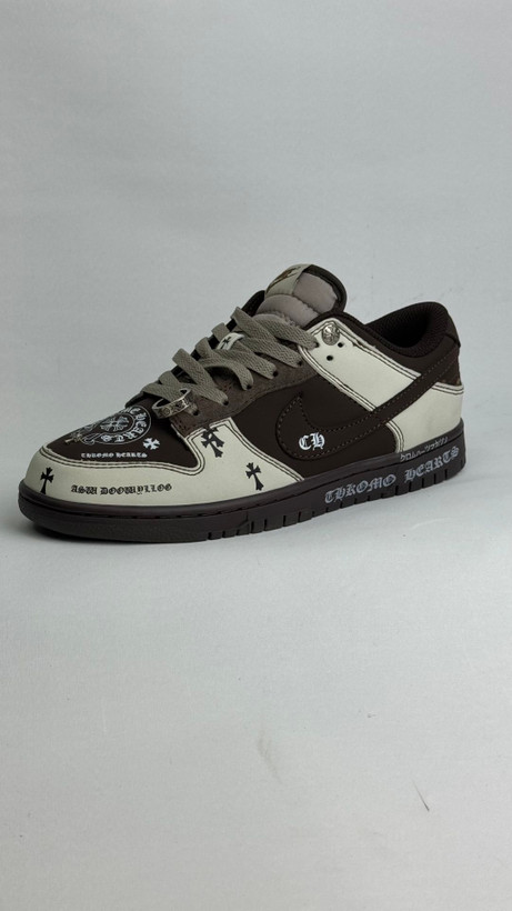 کتونی نایک: مدل نایکی دانک کروم هارتس - "Nike Dunk Chrome Hearts محصول :ویانتم