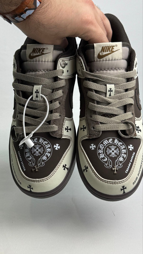 کتونی نایک: مدل نایکی دانک کروم هارتس - "Nike Dunk Chrome Hearts محصول :ویانتم