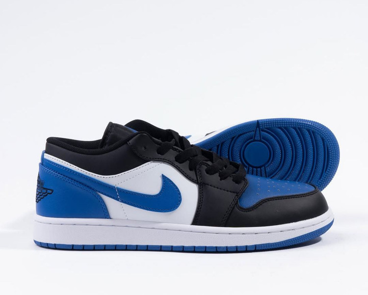 کتونی نایکی : نایک ایر جردن ۱ بدون ساق آبی تو : Air Jordan 1 Low "Royal Toe"، Jordan 1 Low Black Royal Toe محصول :ویتنام