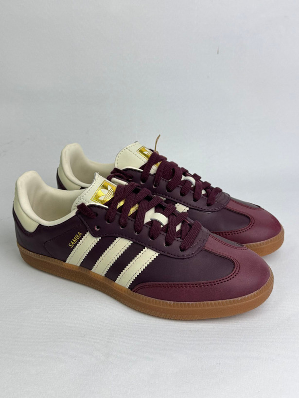 کتونی آدیداس: مدل آدیداس سامبا OG زرشکی (یا مارون) Adidas Samba OG Maroon محصول :ویتنام