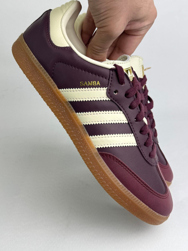 کتونی آدیداس: مدل آدیداس سامبا OG زرشکی (یا مارون) Adidas Samba OG Maroon محصول :ویتنام