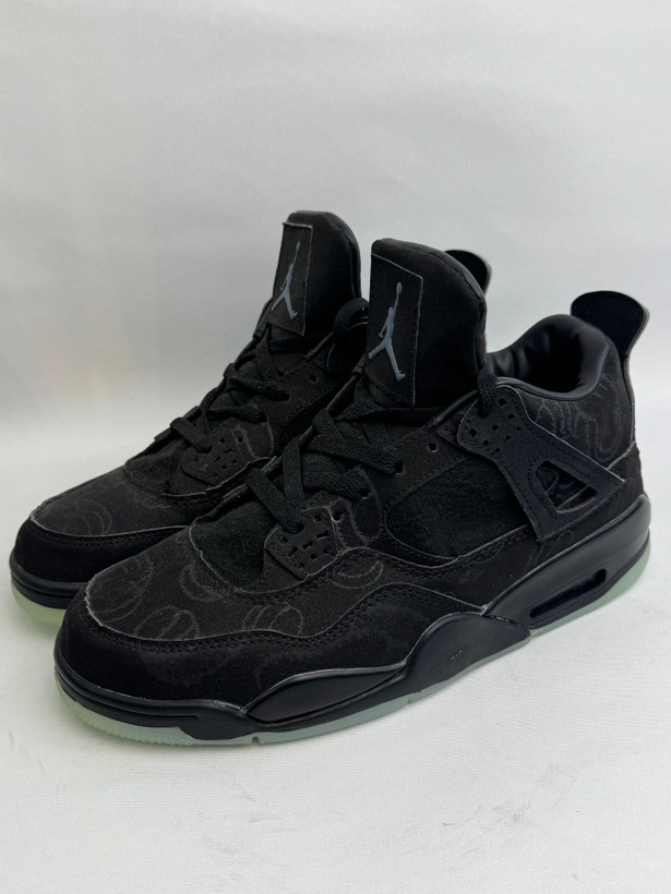کتونی : نایک ایر جردن ۴ کاوز مشکی Nike Air Jordan 4 Retro KAWS Black محصول: ویتنام