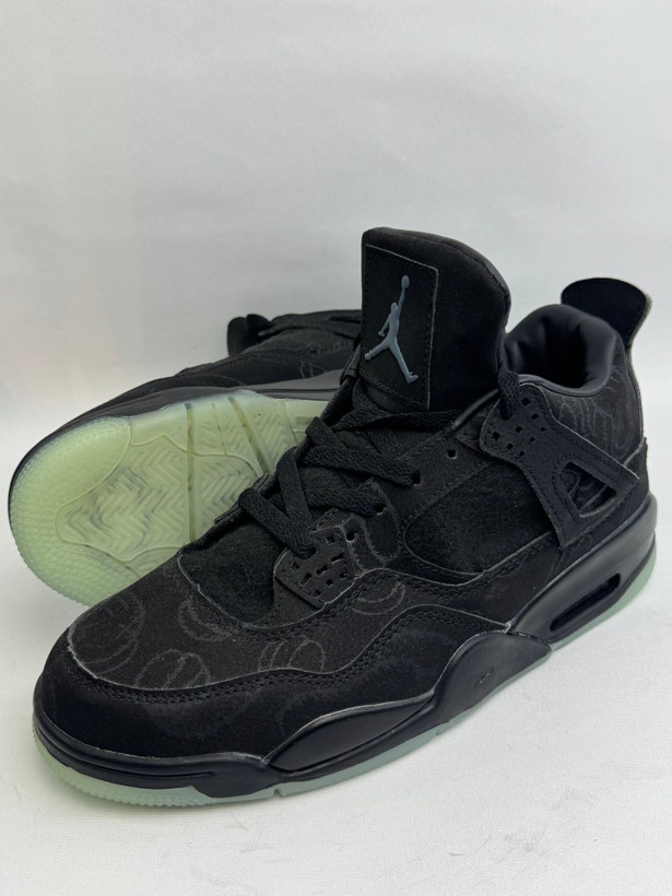 کتونی : نایک ایر جردن ۴ کاوز مشکی Nike Air Jordan 4 Retro KAWS Black محصول: ویتنام