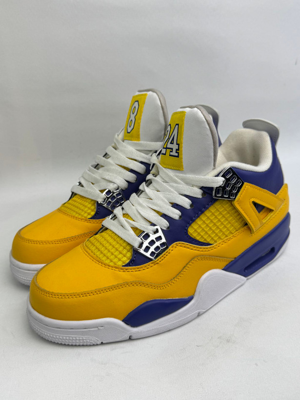 کتونی: نایک ایر جردن ۴ (چهار) رترو لیکرز (کوبی برایانت) Nike Air Jordan 4 Retro "Lakers محصول : ویتنام