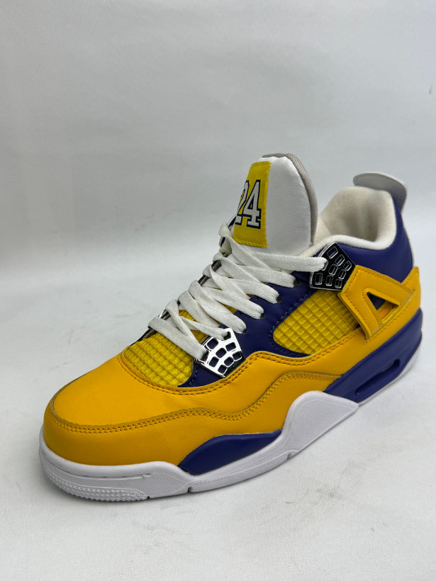 کتونی: نایک ایر جردن ۴ (چهار) رترو لیکرز (کوبی برایانت) Nike Air Jordan 4 Retro "Lakers محصول : ویتنام