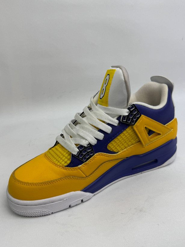 کتونی: نایک ایر جردن ۴ (چهار) رترو لیکرز (کوبی برایانت) Nike Air Jordan 4 Retro "Lakers محصول : ویتنام