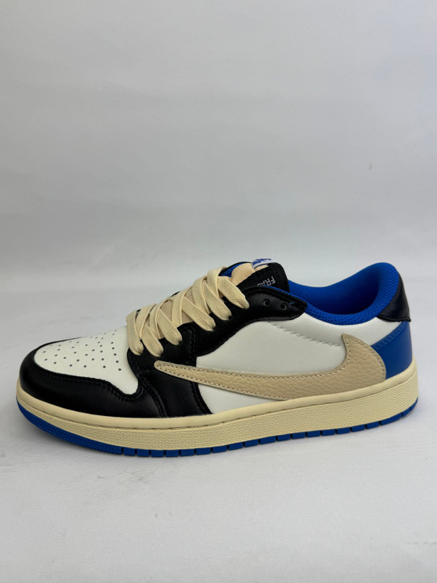کتونی نایکی : تراویس فرگمنت آبی Jordan 1 Low Fragment Design x Travis Scott محصول :ویتنام