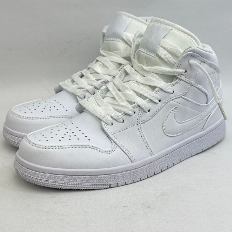 کتونی : ایر جردن ۱ ساقدار سفید Air Jordan 1 Mid White محصول : ویتنام