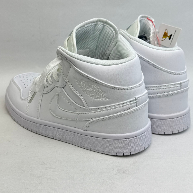 کتونی : ایر جردن ۱ ساقدار سفید Air Jordan 1 Mid White محصول : ویتنام
